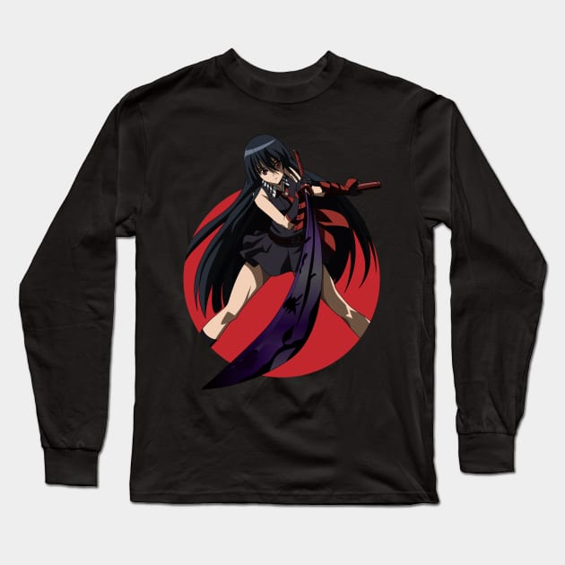 Akame ga Kill - Akame Long Sleeve T-Shirt by Hala Art